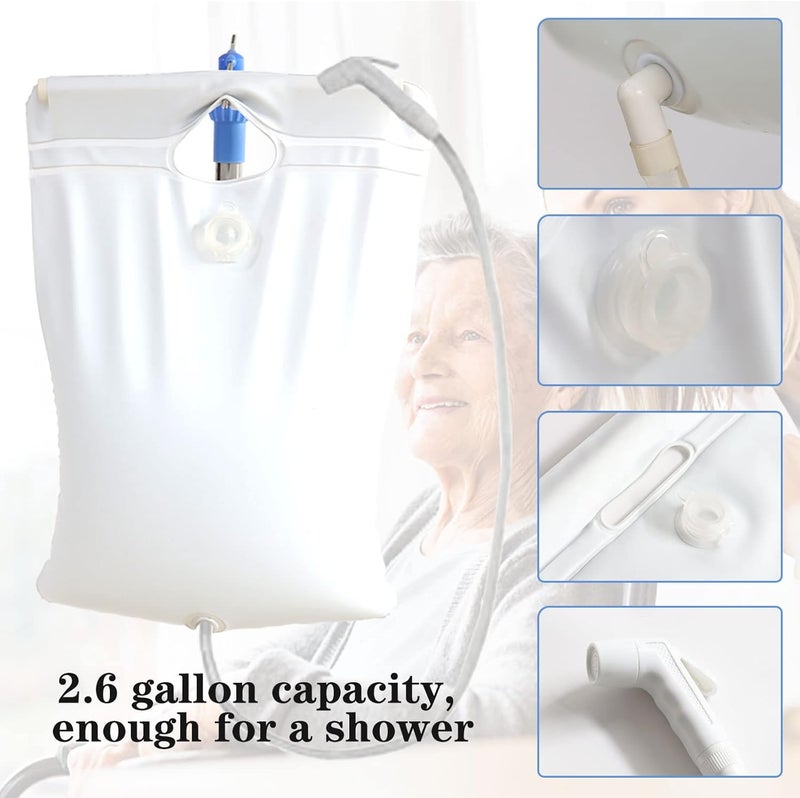 WUEURU Medical Inflatable Bathtub,Portable Medical Inflatable Bathtub with Electric Air Pump for Bedridden Patients,Shower Bed for Seniors Pregnant Disabled Elderly Handicapped - Image 5